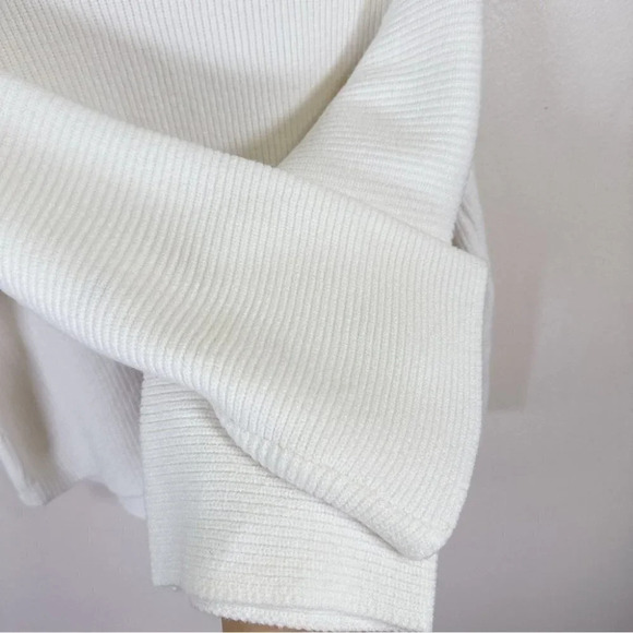 Princess Polly Laneway Pullover Sweater White Bell Sleeves - Picture 9 of 14